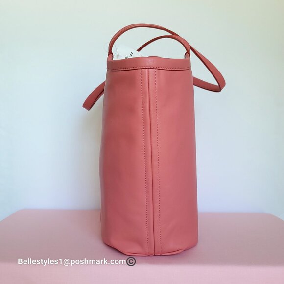 COACH Bea Colorblocked Smooth Leather Large Tote -Taffy Orange multi color ⭐ - Picture 6 of 16